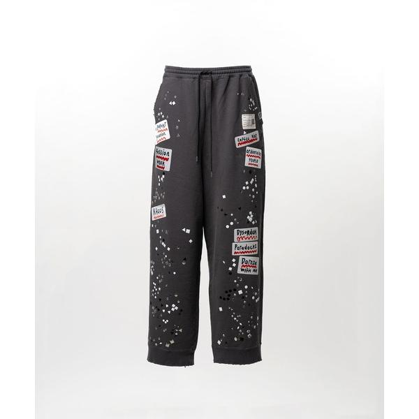 MAISON MIHARA YASUHIRO Maison Mihara Yasuhiro Embellished Sticker Sweat Pants スウェット