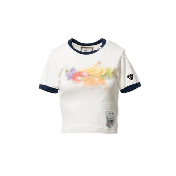 MAISON MIHARA YASUHIRO Maison Mihara Yasuhiro Fruit Printed Ringer Mini Tシャツ