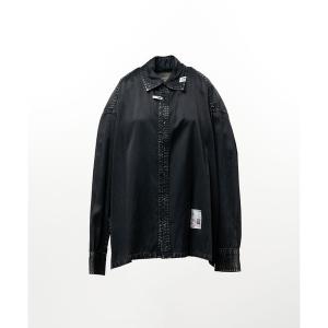 ブラウス シャツ Vintage Like Satin Shirt レディース