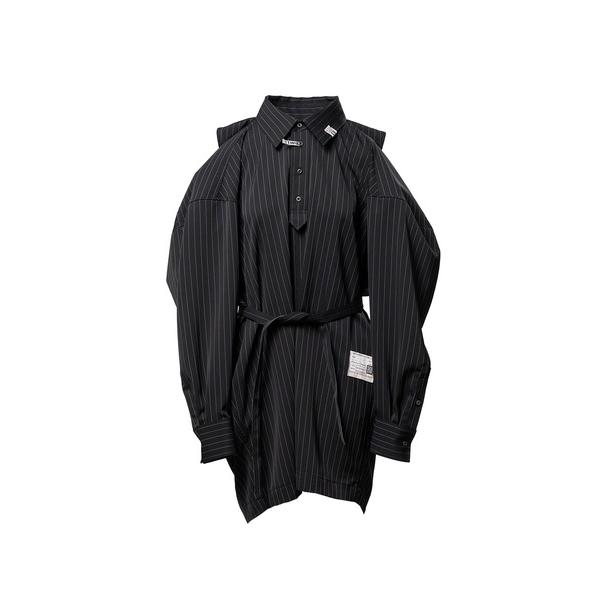 MAISON MIHARA YASUHIRO Maison Mihara Yasuhiro Vest Combined Stripe Shirt ワンピース
