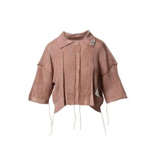 カーディガン Inside-Out Glitter Knit Cardigan レディース