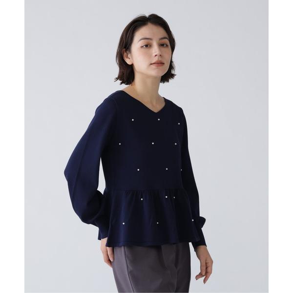 ニット セーター 「好きを着て気分が上がる」ドットジャガードニット レディース