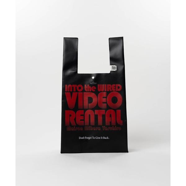 MAISON MIHARA YASUHIRO Maison Mihara Yasuhiro Video Rental Print Leather ショルダーバッグ