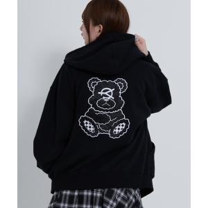 パーカー 「OY/オーワイ」PATCH DOLLY HOODIE ZIP UP/パッチドリージップアップパーカー レディース メンズ