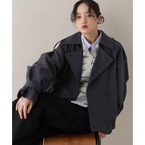 トレンチコート コート ツイルショートトレンチコート レディース