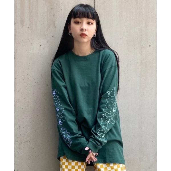 「Candy Stripper」 長袖カットソー 2 グリーン レディース