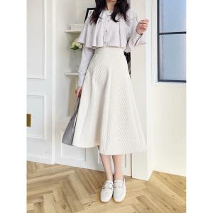「HALUHIROINE」 フレアスカート FREE アイボリー レディース