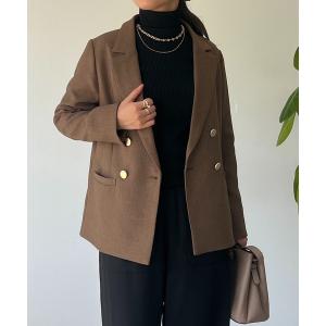 「un dix cors」 テーラードジャケット FREE ブラウン レディース