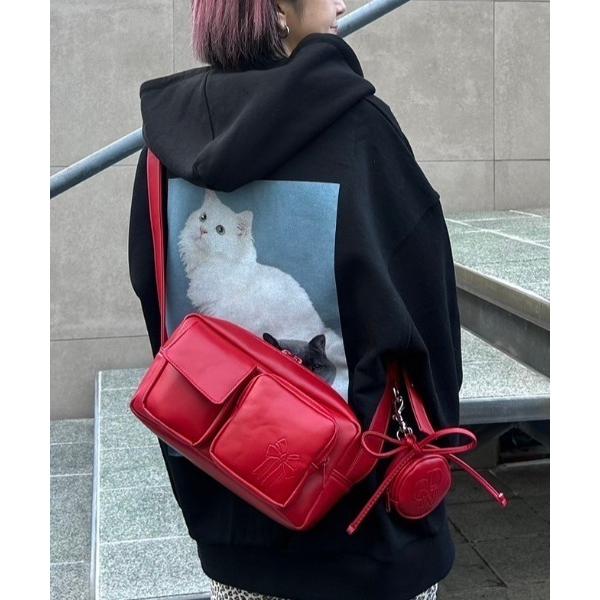 「Candy Stripper」 ショルダーバッグ FREE レッド レディース