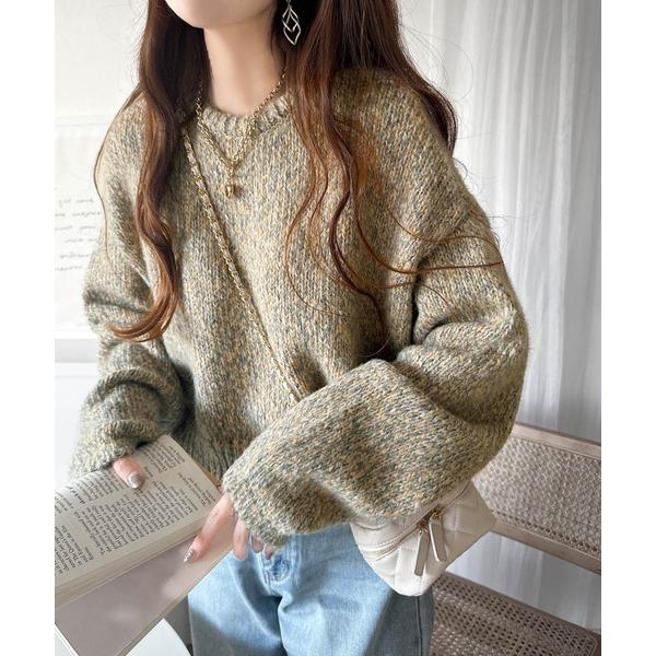 「Java」 長袖ニット MEDIUM ベージュ レディース