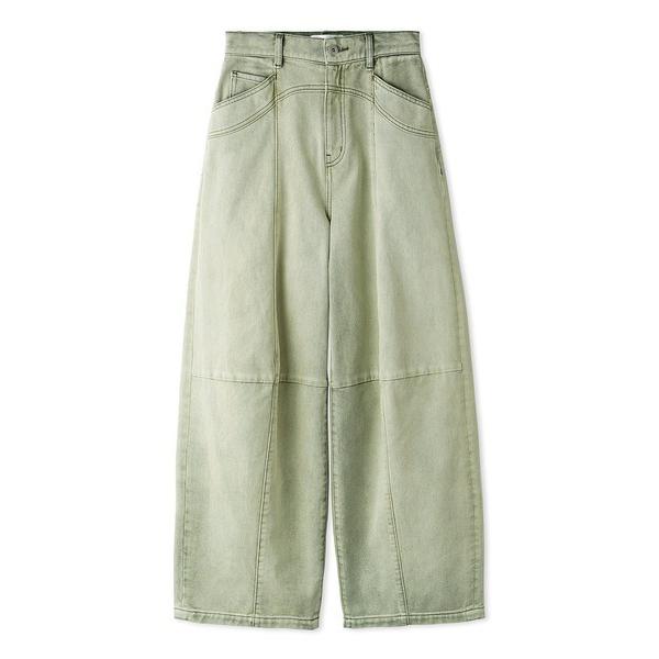 「LILY BROWN」 デニムパンツ 0 グリーン レディース