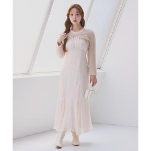 「one after another NICE CLAUP」 コンビワンピース FREE ピンク レディース