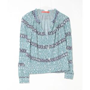 「mintdesigns」 カーディガン MEDIUM ブルー レディース