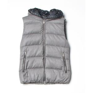 「DUVETICA」 ダウンベスト 40 グレー メンズ