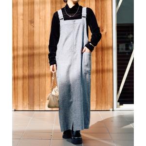 「un dix cors」 サロペットスカート FREE グレー レディース