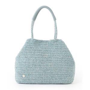トートバッグ モール糸編みバッグ レディース