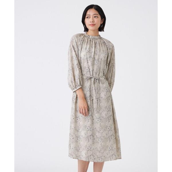 ワンピース エッチングフラワープリント