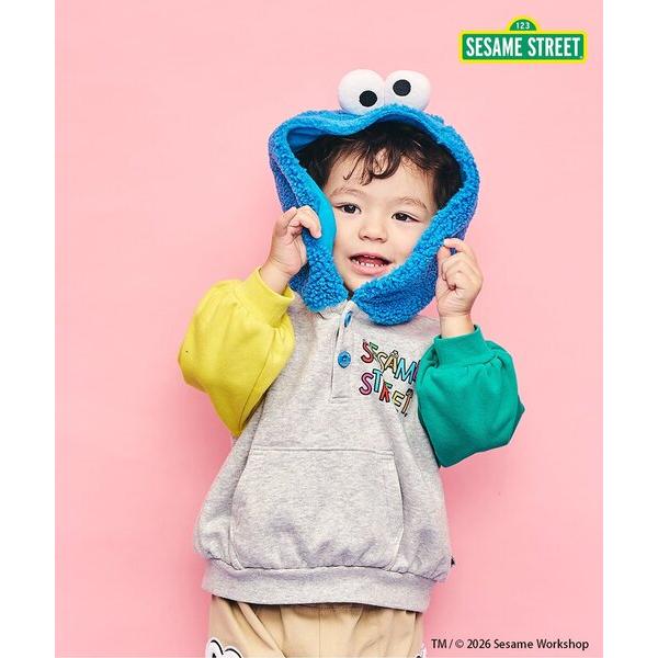 パーカー セサミストリート モチーフ付きパーカー キッズ 子供服 男の子 女の子