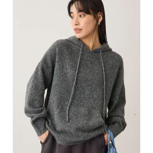 ニット セーター 起毛ニットフーディ レディース