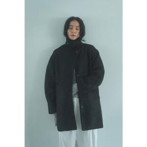 コート アウター BOUCLE STAND COLLAR COAT レディース