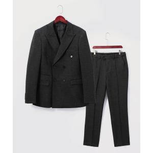 セットアップ 「Cloudstyle」スーツセットアップ ダブルブレスト６ボタン ジャケット＆パンツ 2点セット メンズ