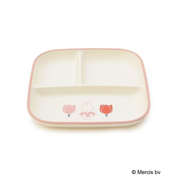 Dick Bruna miffy ラウンドプレート L strawberry＆tulip