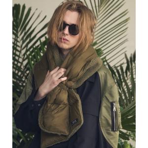 マフラー 「UNISEX」「TAION/タイオン」リバーシブルダウンマフラー「MAISON SPECIAL/メゾンスペシャル」 メンズ レディース