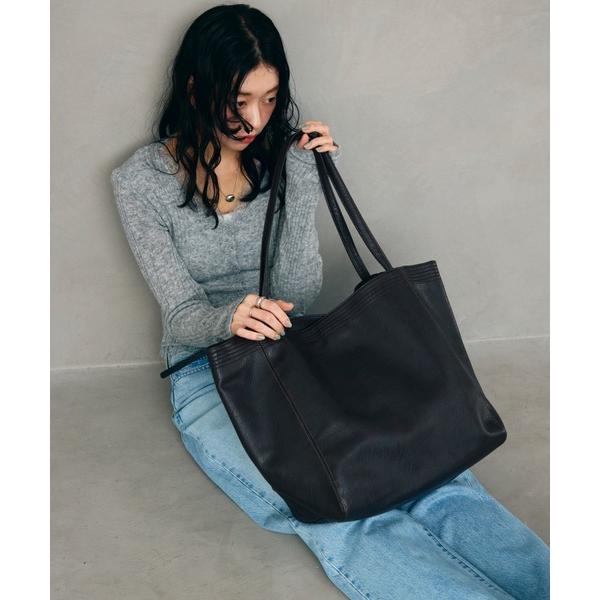 トートバッグ エコレザービッグトートバッグ レディース