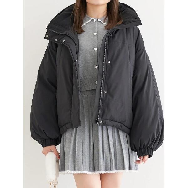 ブルゾン アウター 中綿ショートブルゾン レディース
