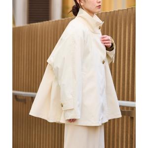 トレンチコート コート フレアーミドルトレンチコート レディース