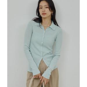 ニット セーター ポロリブニット レディース