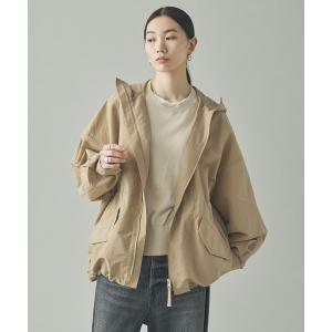 ブルゾン アウター Curensology(カレンソロジー)/ナイロンラミーフードブルゾン レディース