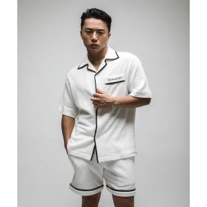 シャツ VANQUISH / ヴァンキッシュ パイル オープンカラーシャツ メンズ