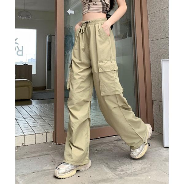カーゴパンツ 「Mayree」イージー ドローコード カーゴパンツ「13色展開」 レディース