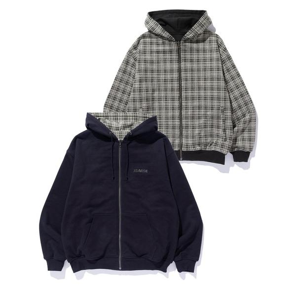 パーカー REVERSIBLE ZIP UP HOODED SWEATSHIRT メンズ レディース