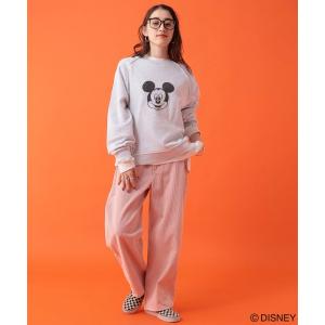 トレーナー スウェット 「DISNEY」ミッキーマウス／ラグランスウェット レディース