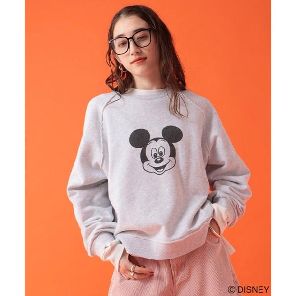 トレーナー スウェット 「DISNEY」ミッキーマウス／ラグランスウェット レディース