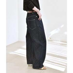 ハイライズルーズデニムパンツ