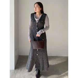 LOKITHO（ロキト） ワンピース 「LOKITHO/(ロキト)」コード刺繍Vネック