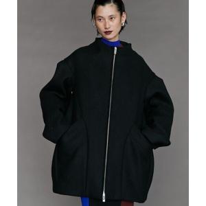 コート アウター 「UN3D./アンスリード」TUCK SHOLDER MIDDLE CT/タックショルダーミドルコート レディース