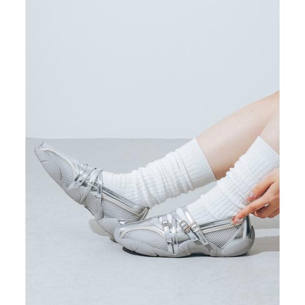 スニーカー 「S-LLサイズ展開・クッション入り」クロスメッシュメリージェーンスニーカー JA596...