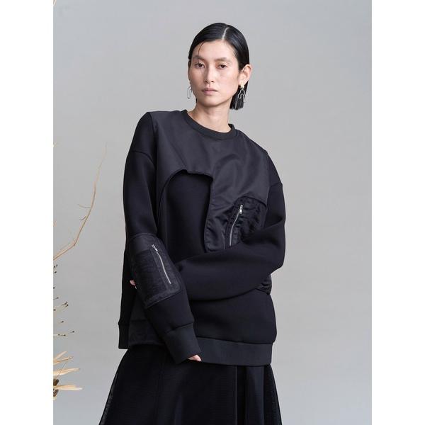 トレーナー スウェット MA-1 VEST DOCKING SWEAT / MA-1ベストドッキング...