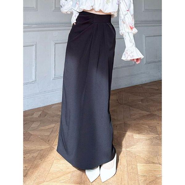 スカート ドレープデザインペンシルスカート