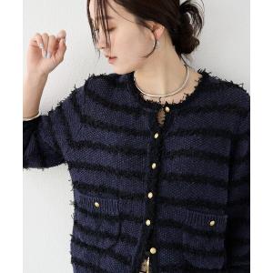 カーディガン 「上品見え」ツイードショートカーディガン レディース