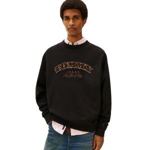  JEANSビッグロゴ刺繍スウェットトレーナーLトミージーンズ古着 TOMMY JEANS（トミー・ジーンズ） トレーナー スウェット フラッグロゴ