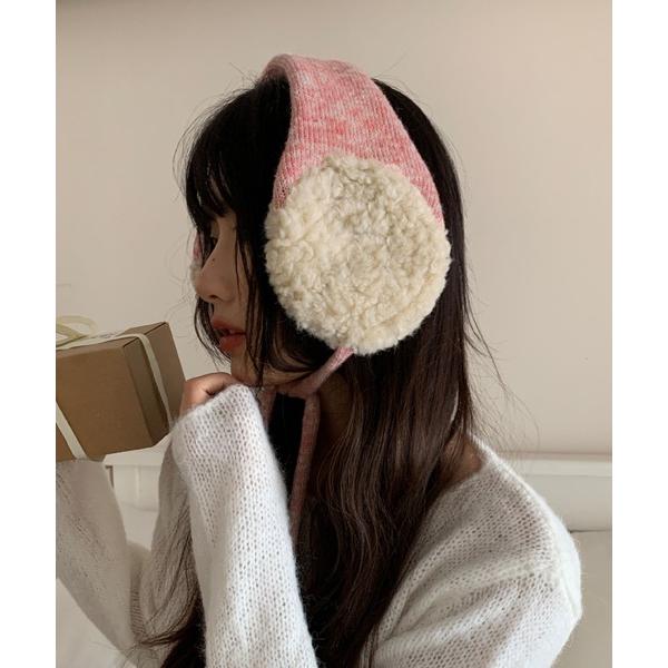 耳当て イヤーマフ もこもこイヤーマフ レディース