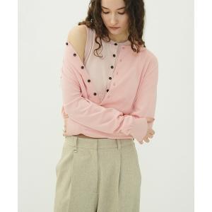 カーディガン 「CLANE/クラネ」W LAYERED KNIT CARDIGAN/ダブルレイヤードニットカーディガン レディース