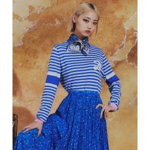 Sov. ブラウス シャツ パフスリーブボウタイブラウス レディース