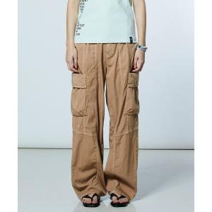 カーゴパンツ ツーバスダイドニット カーゴパンツ レディース