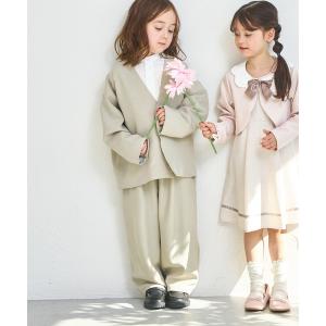 セレモニースーツ フォーマル 発表会 卒園式 入学式 「オケージョン対応」ユニセックス ノーカラー セットアップ キッズ 子供服 男の子 女の子